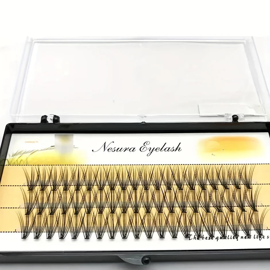 1 BOX (60 Clusters), 10D 0.07C 8/9/10/11/12/13/14MM, Eyelash Extension Clusters, Single Cluster False Eyelashes Makeup Produ
