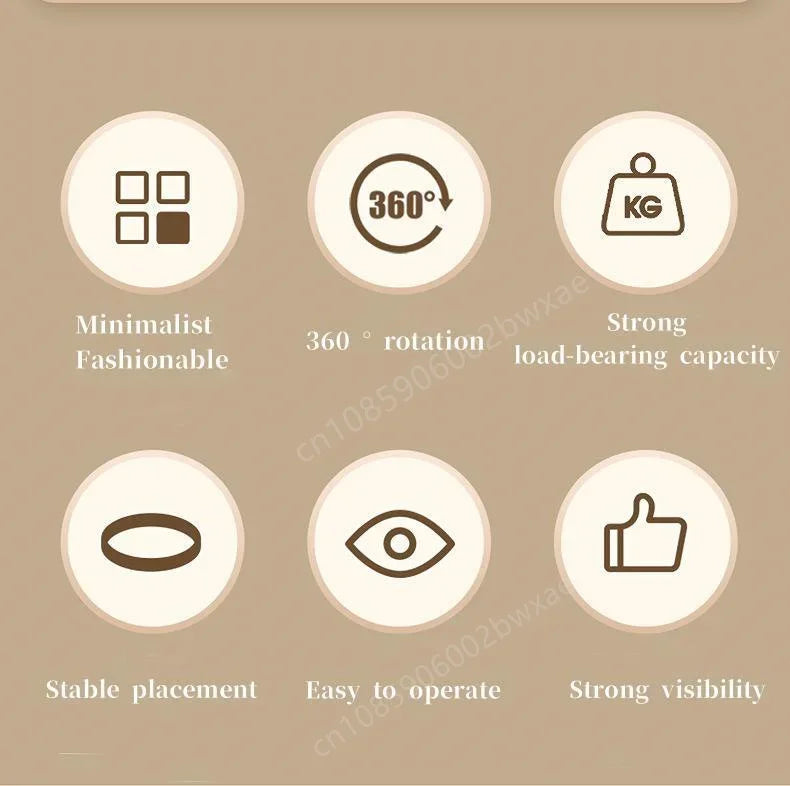 360 Rotating Tray Spice Rack Pantry Cabinet Turntable With Base Storage Bin Kitchen Organizer For Seasoning Cosmetic Storage Box