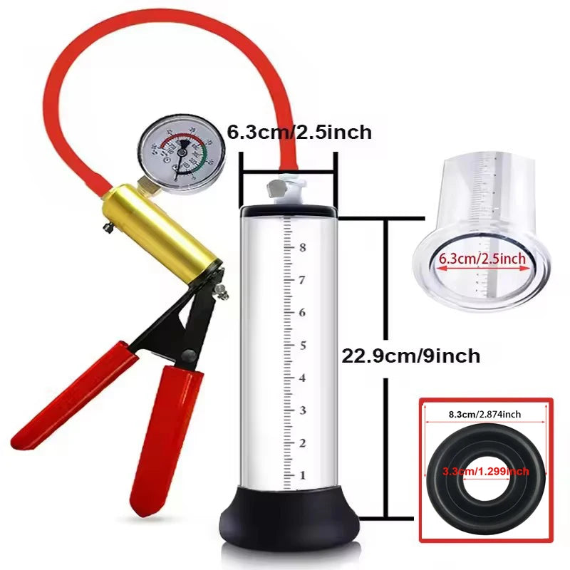 Electric Acrylic Penis Pump Vacuum Pump For Penis Male Penis Enlargement Pump  Penile Training Extender Cock Dick Pump For Men