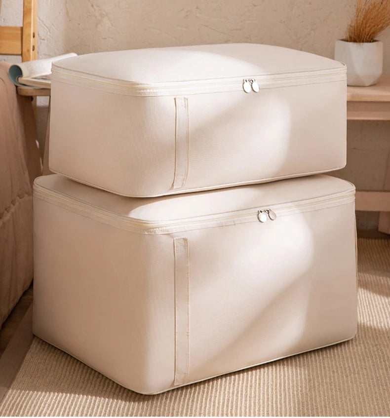 SRETNO Oxford Fabric Storage Bag Cotton Quilt Storage Bags, Clothes Storage Organizer Moving and Packing Luggage Bag Travel Bags