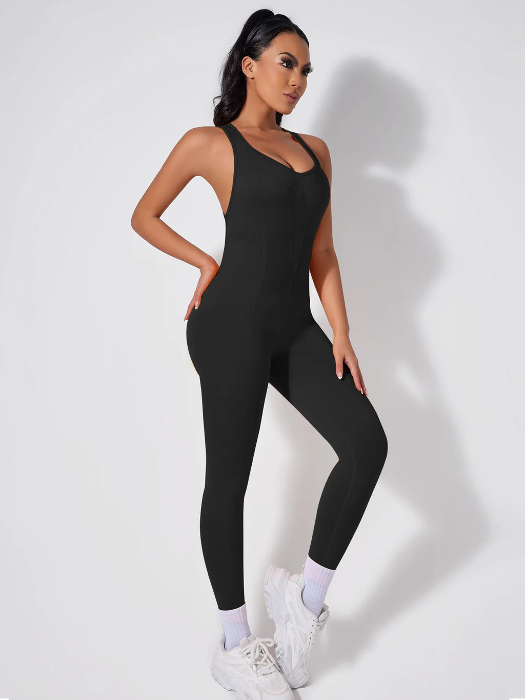 Back-crossing OpenBlack-back Jumpsuit Sportswear Bodysuits Women Yoga Sets Fitness One Piece Workout Playsuit Female