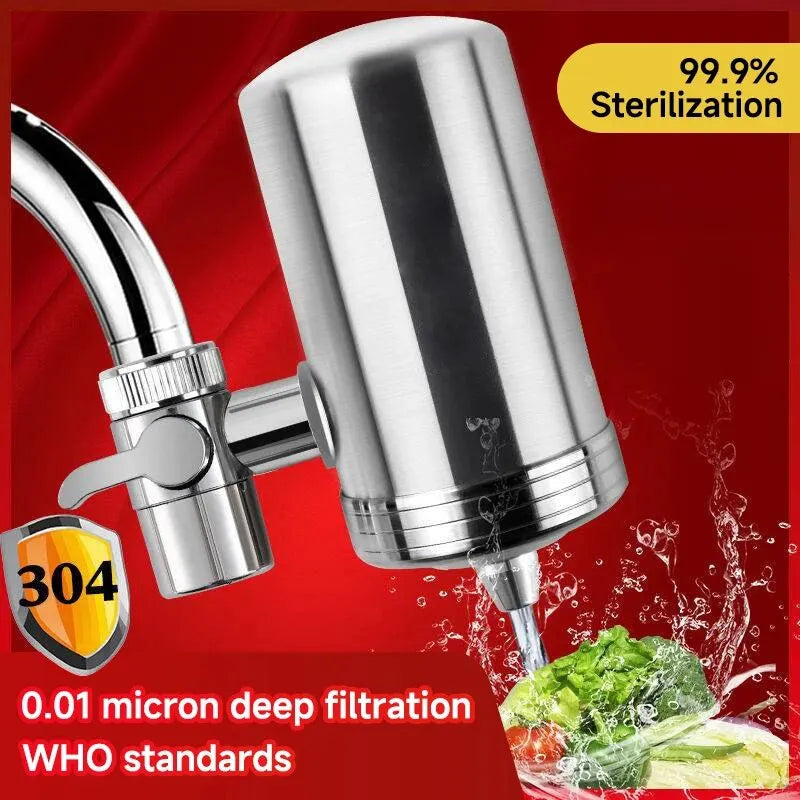 Kitchen Stainless Steel Faucet Water Filter Pre-filter Purifier Household Tap Water Direct Drinking