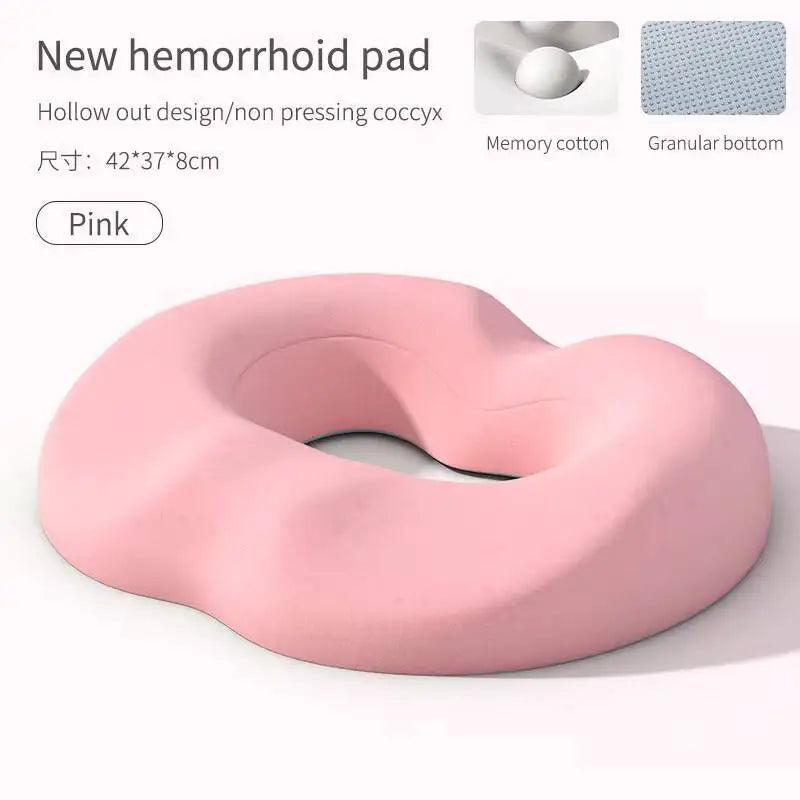 Breathable Comfortable Office Chair Memory Foam Seat Non Slip Orthopedic Prostate Cushion for Tailbone Sciaticaback Pain Relief