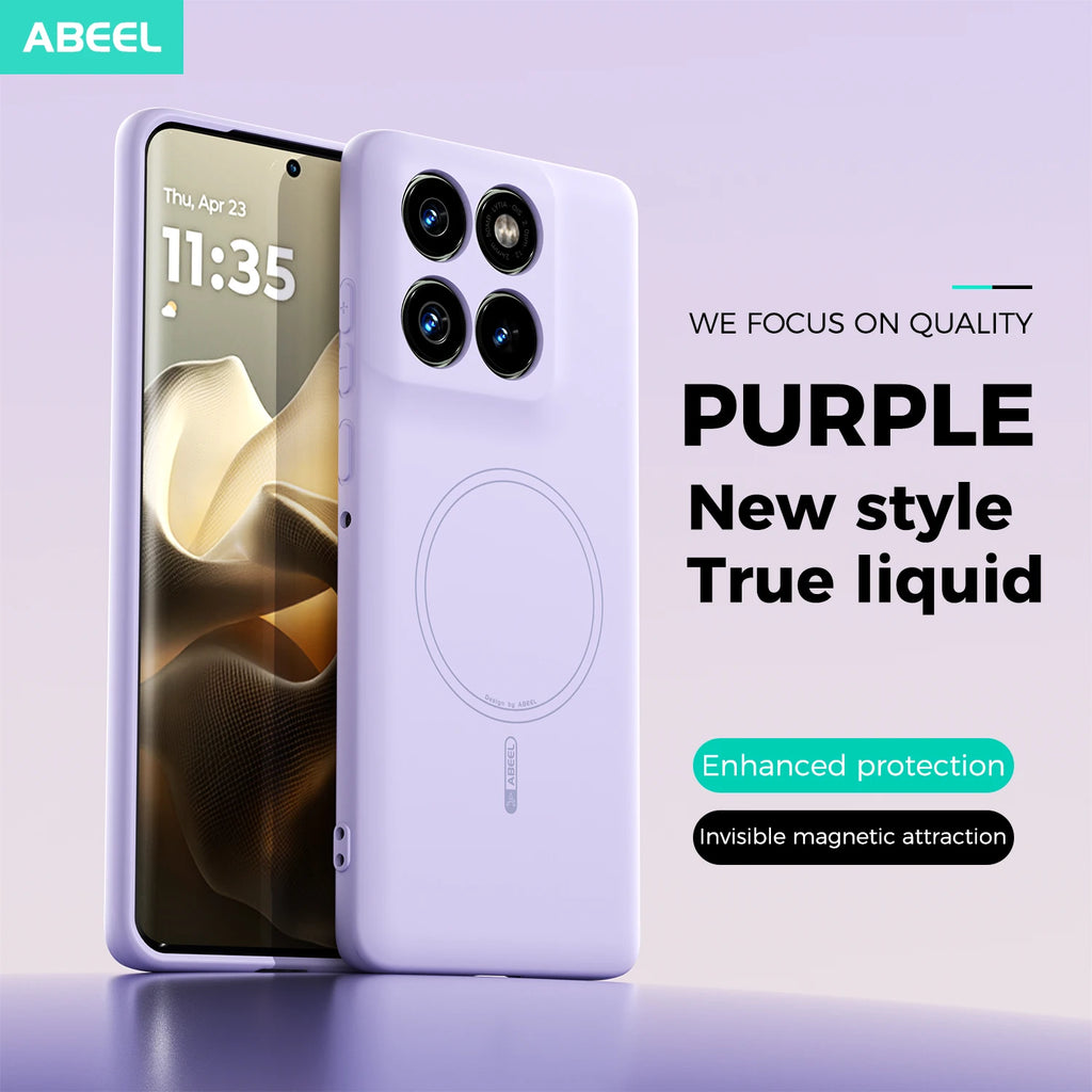 For Motorola Moto Edge 60 Pro Case Hand Feel Liquid Silicone Magsafe Soft Mobile Phone Cover