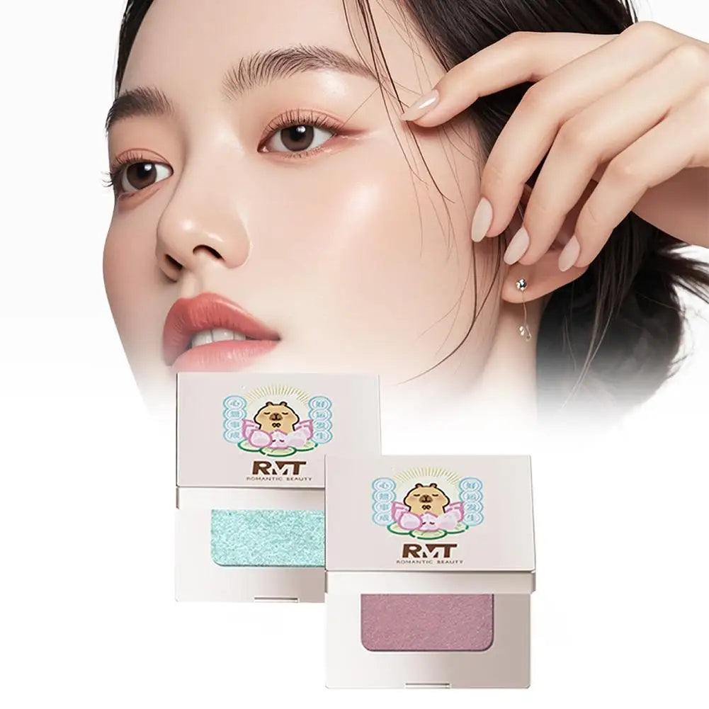 RMT Capybara Joint Single-color Eyeshadow Matte Eyeshadow Make Up Palette Metallic Shades Ideal Eyeshadow Make Up Palette