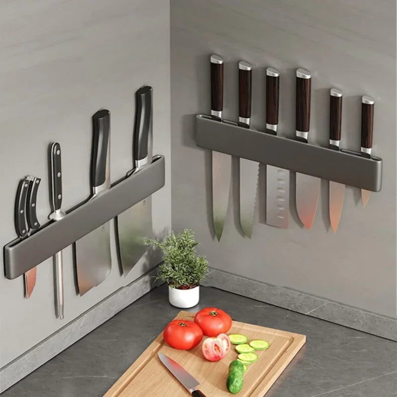 Wall-mounted Knife Organizer Kitchen Multifunctional Shelf Household Kitchen Knife Knife Storage Kitchen Storage Accessories