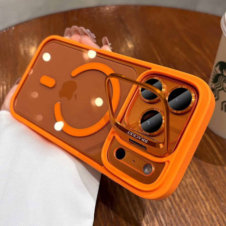 For iPhone Air 17 ProMax Wrist Strap Lanyard Camera Bracket Magsafe Case for iPhone 17 15 16 12 11 13 14 Pro Max Plus Cover