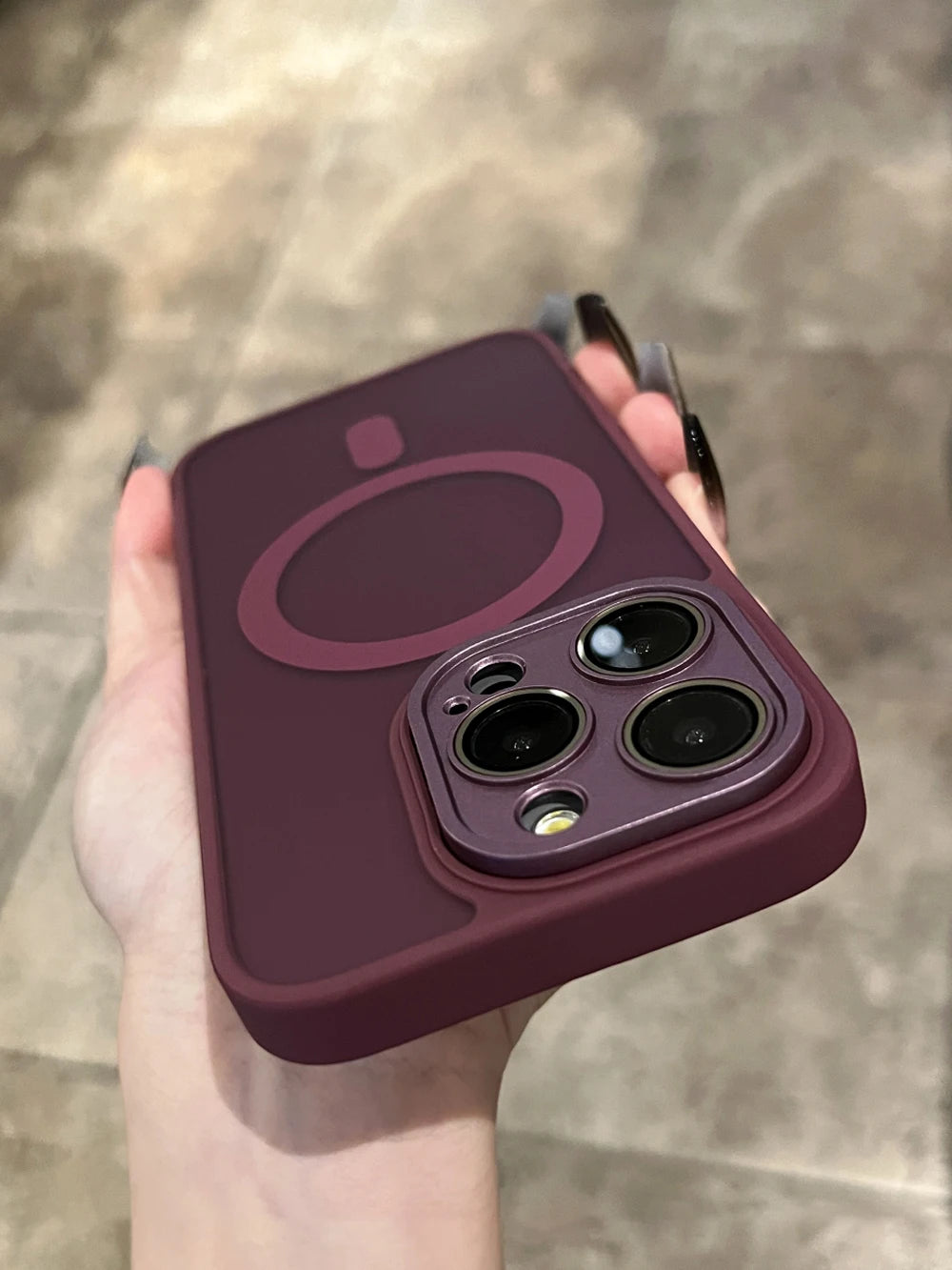 Matte For Magsafe Magnetic Case For iPhone 16 15 Pro Max 14 13 12 11 Frosted Translucent Wireless Charge Shockproof Bumper Cover