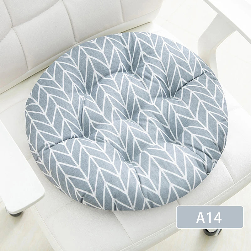 Coarse Cloth Round Style Cotton And Linen Style Seat Cushion Home Circular Cushion Japanese Style Futon Cushion Decoration