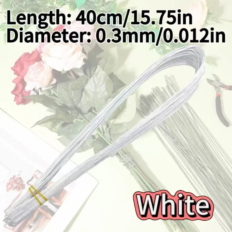 Artificial Flower Stem Plastic Stem Hydrangea Rose Flower Head Stick Rod for DIYWedding Decor Craft Accessory Flower Stem