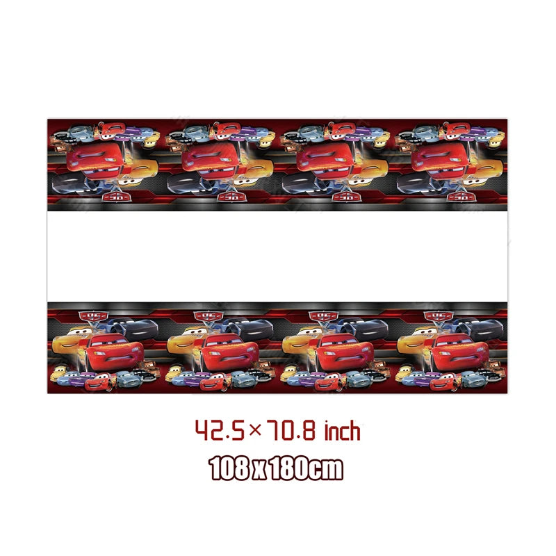Disney Cars Birthday Decoration Cartoon Lightning Mcqueen Party Paper Plates Napkins Cups Balloon Event Supplies Baby Shower Kid