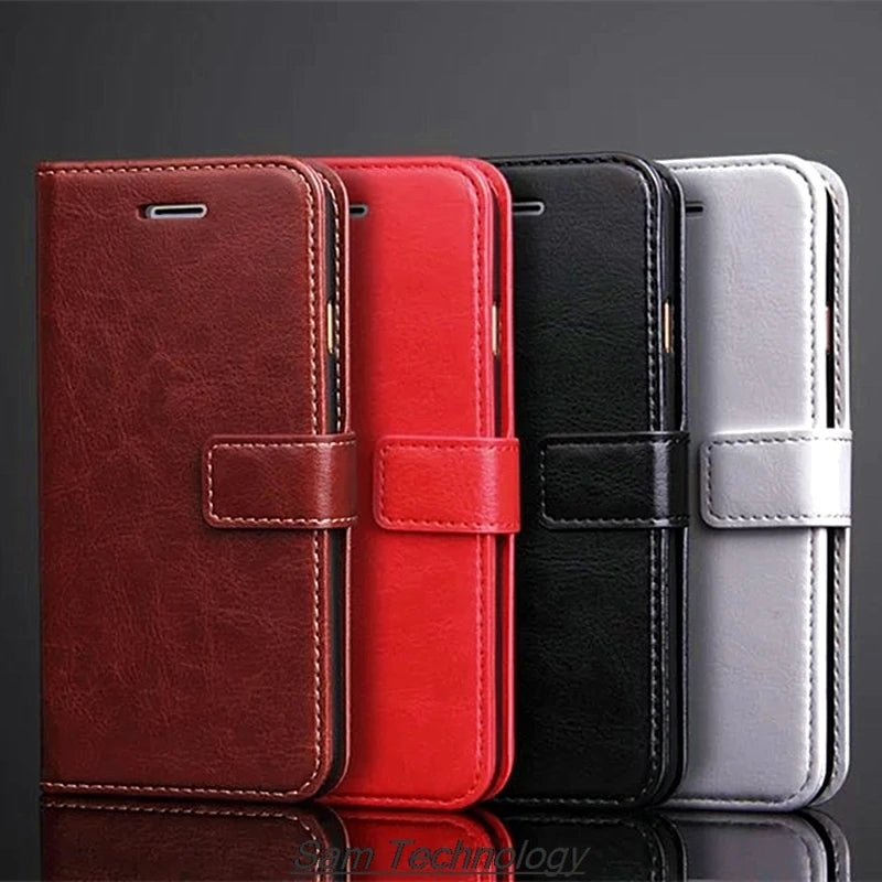Card Holder Cover Case for Samsung Galaxy A16 Pu Leather Flip Cover Retro Wallet Phone Case Business Capa Fundas Coque