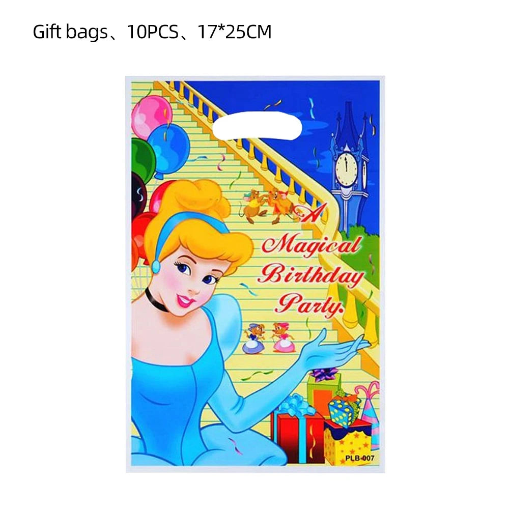 Disney Cinderella Princess Birthday Party Decoration Girls Cinderella Birthday Party Favors Plates Cup Napkins Tablecloth Supply