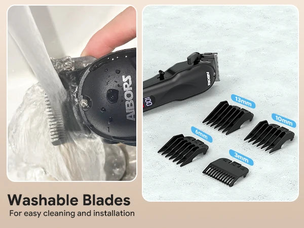 AIBORS Dog Trimmer Clipper Professional Pet Hair Cut Grooming Electronic Puppy Beauty Machine for Cat Dog Labrador Corgi