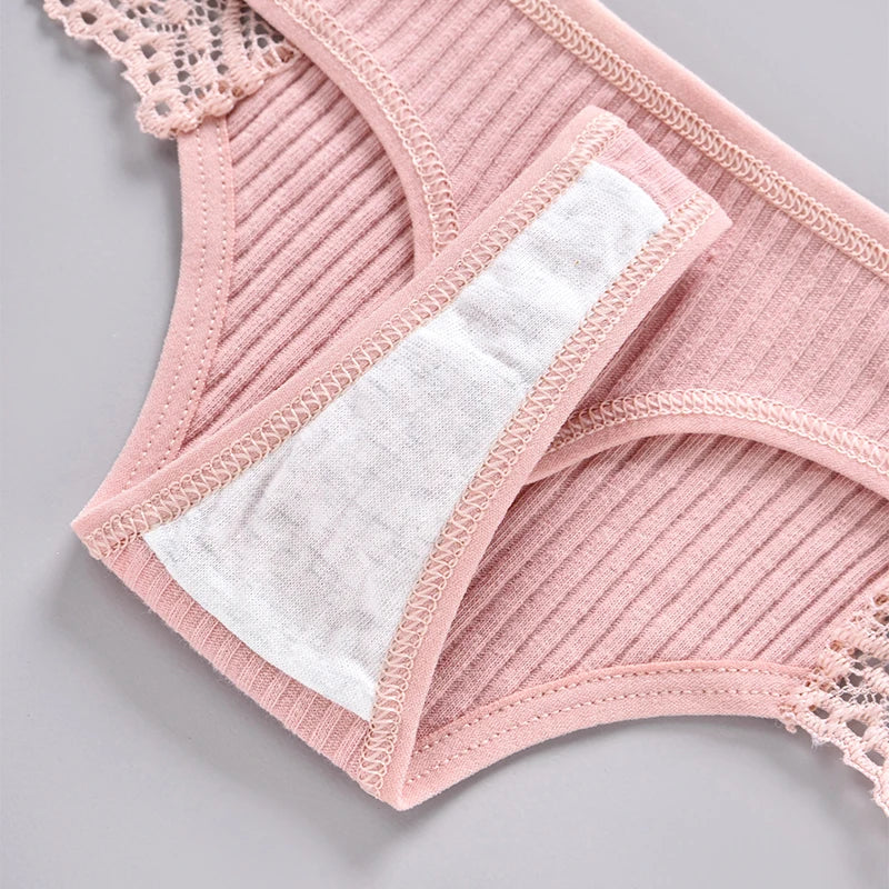 3Pcs Plus Size Women Thongs Cotton Lingerie Panties Sexy Solid Underwear low rise G-String Underpant Comfort Briefs 1xl-3xl