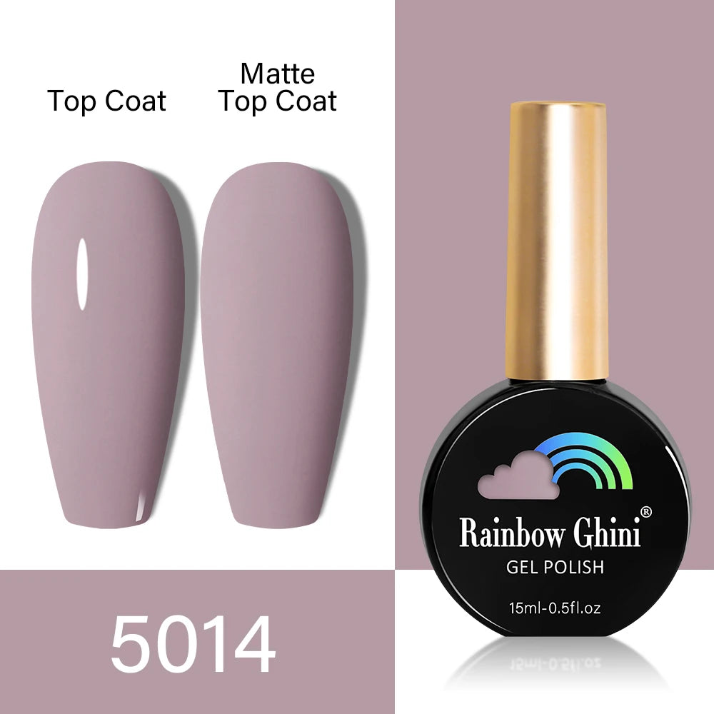 RG HEMA TPO FREE Neon Glitter Gel Nail Polish 15ml Nail Art Manicure Semi Permanent Gel Hybrid Varnishes Top Base Coat UV Nail