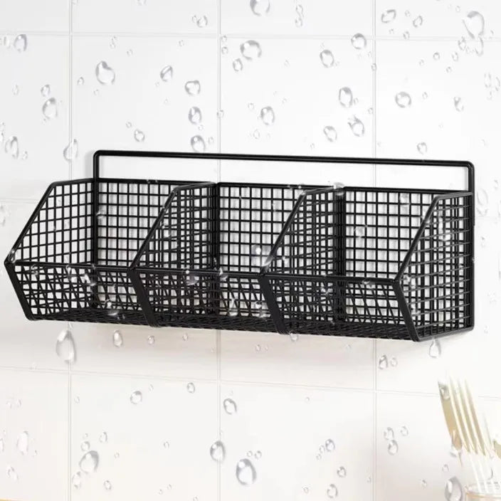 Kitchen Wall Hanging Storage Rack Multi-functional Onion Ginger Garlic Storage Rack Storage Box Basket Vegetable Basket