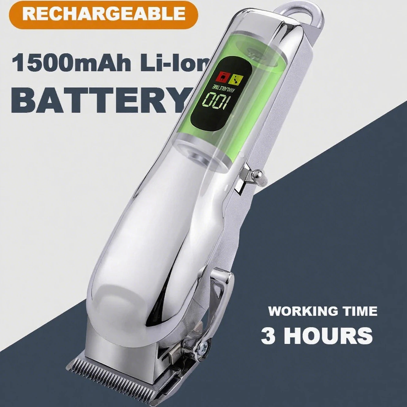 Professional Pet Grooming Cordless Clipper Low Noise Electric Hair Trimmer for Dogs and Cats