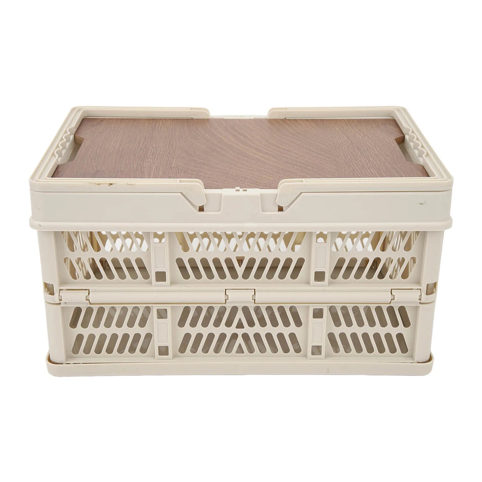 Foldable Camping Picnic Basket with Movable Board Large Capacity Multifunction Handheld Storage Box Home Organization