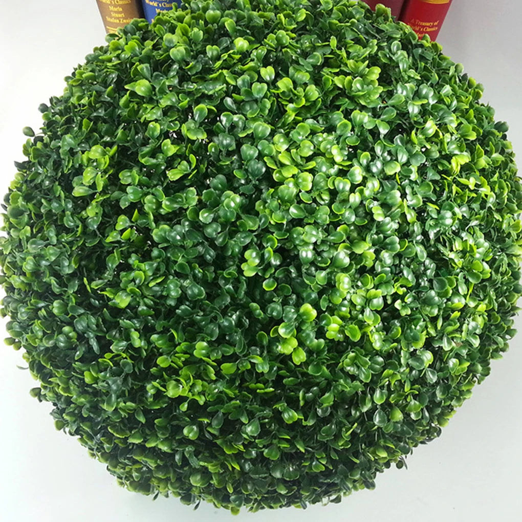 Indoor Or Outdoor Artificial Grass Dome Ball Plants Simulation Leave Grass Ball Eco-friendly green 40cm