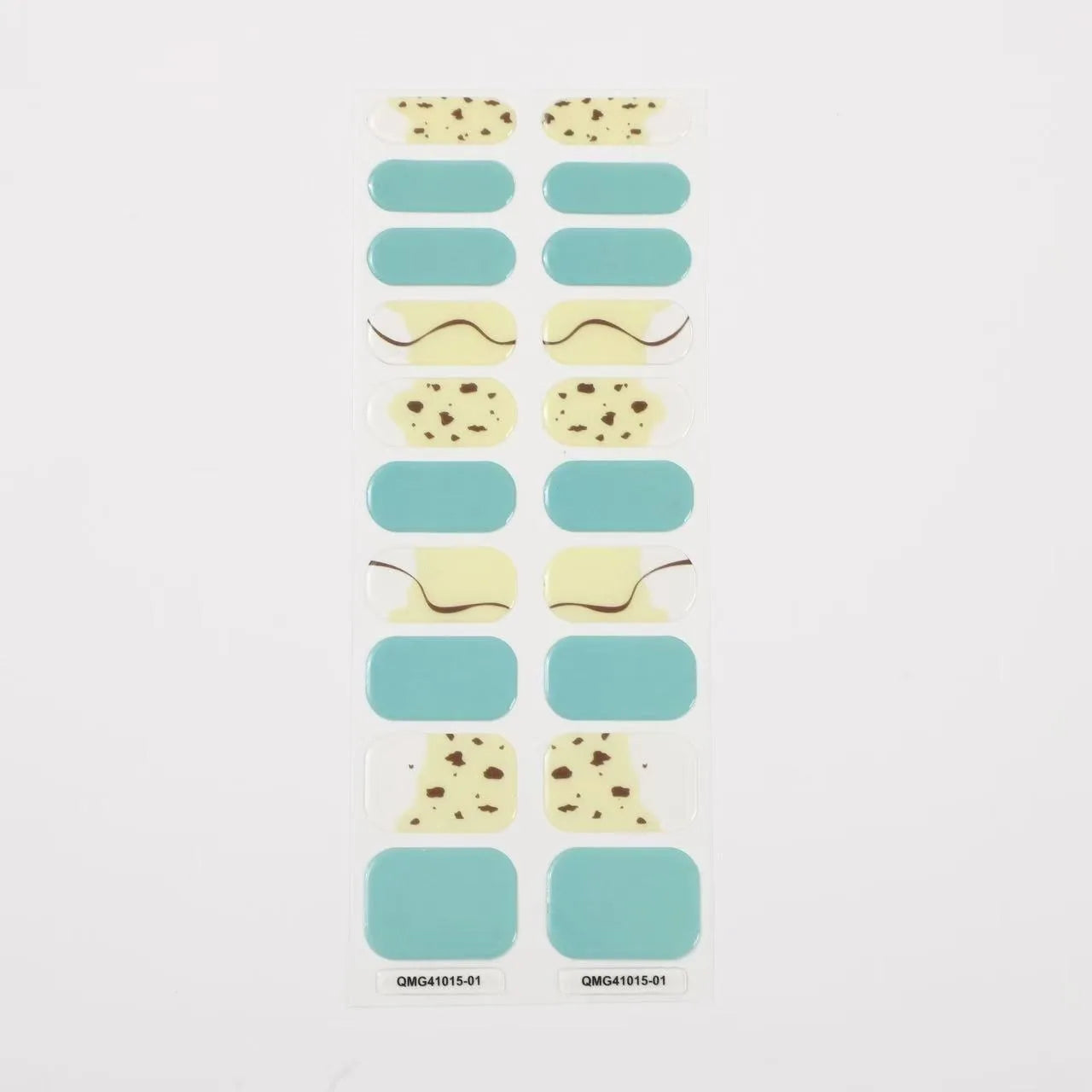 Semi-Cured Gel Nail Stickers Art Nail Decor Long-Lasting Solid Color Nail Strips UV Lamp Cured Manicure Gel Decal