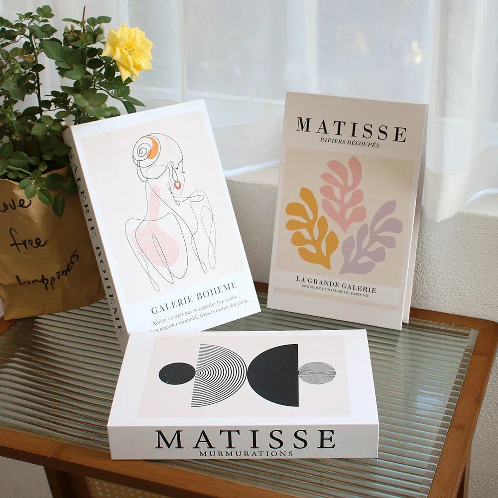 3Pcs Foldable Fashion Fake Books Living Room Decoration Designer Books Coffee Table Ornaments Club Hotel Room Villa Prop Books