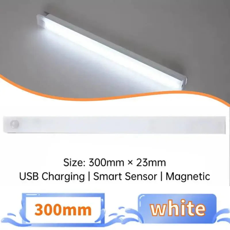 Motion Sensor LED Night Light, Wireless USB Rechargeable Cabinet Lighting for Kitchen, Home, Room Decor, Indoor Storage,