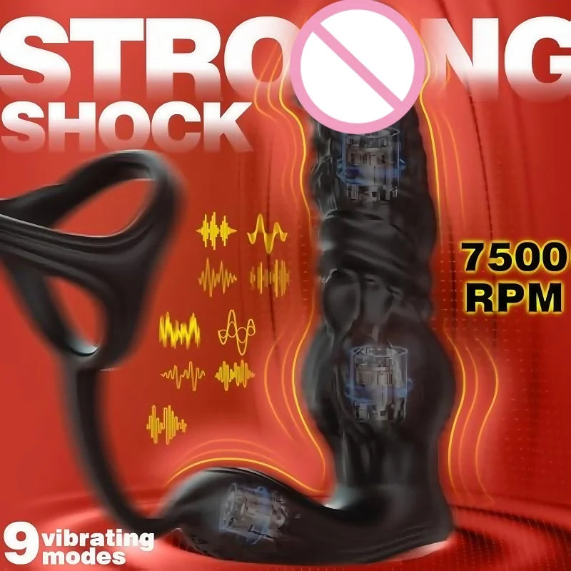 APP Control Thrusting Male Prostate Massager 6IN1 Anal Vibrator Butt Plug Anal Dildo Prostate Stimulator Adults Sex Toys For Men