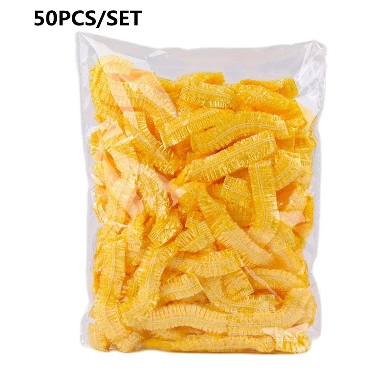 Disposable Shower Cap Covers Sauna Accessories Transparent and Waterproof Disposable Hair Caps Bathroom Products Home