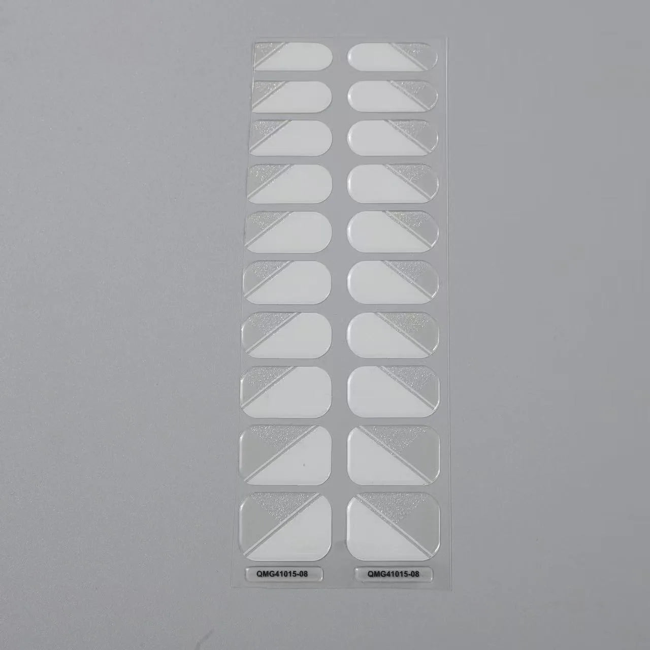 Semi-Cured Gel Nail Stickers Art Nail Decor Long-Lasting Solid Color Nail Strips UV Lamp Cured Manicure Gel Decal