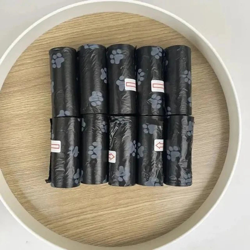 10 Rolls Paw Print Pet Garbage Bags, Leak Proof Pet Dog Waste Bags Doggie Poop BagsDog Poop Bags for Dog Large Cat Waste