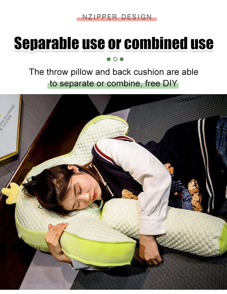 Home Portable Summer Ice Silk Cushion Multifunctional Detachable Waist Cushion