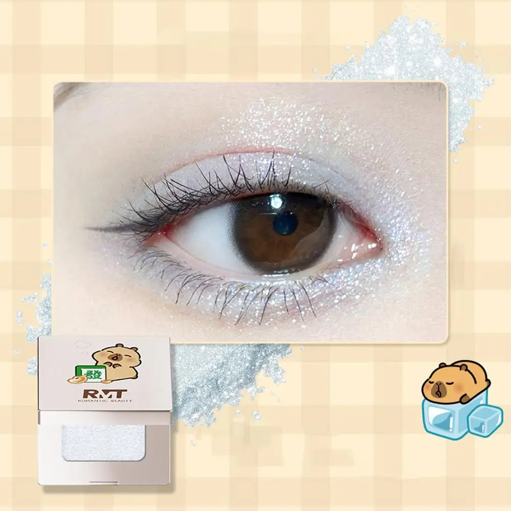 RMT Capybara Joint Single-color Eyeshadow Matte Eyeshadow Make Up Palette Metallic Shades Ideal Eyeshadow Make Up Palette