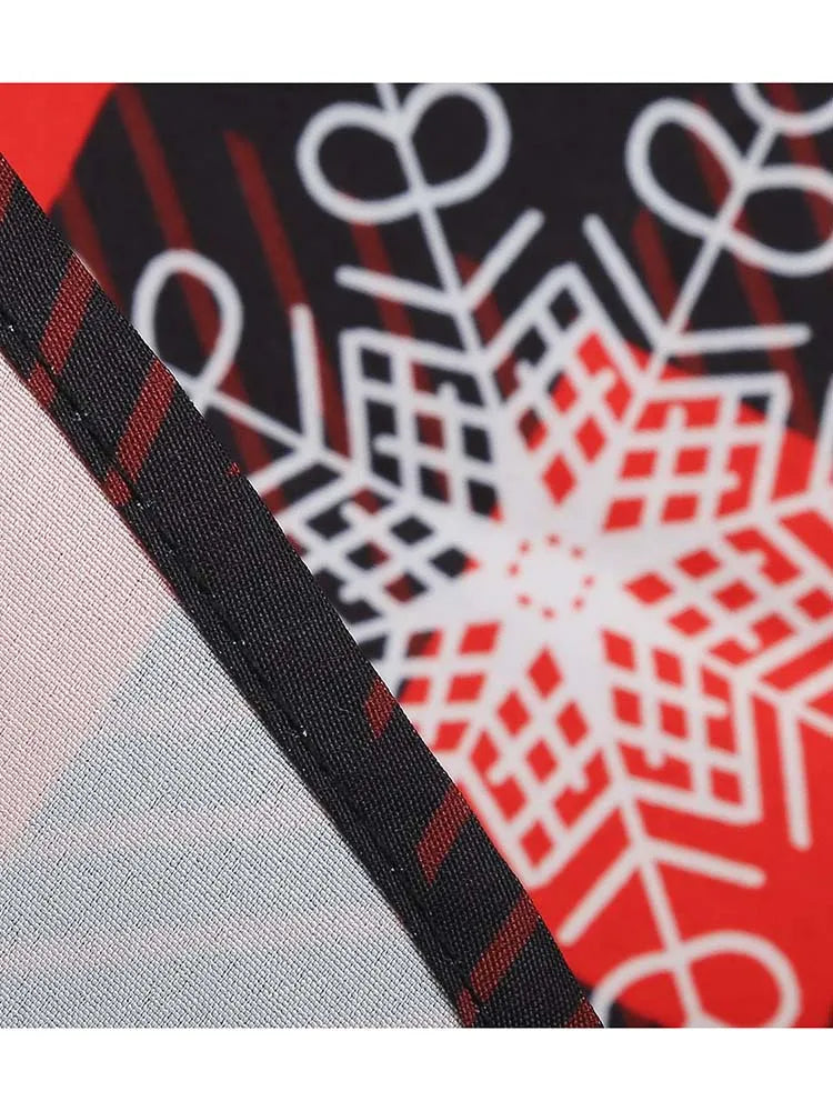 Christmas Dress Women Vintage 50s Lace Sleeveless Print Party A Line Santa Claus Sundress Runway Midi Pinup Flare Dresses