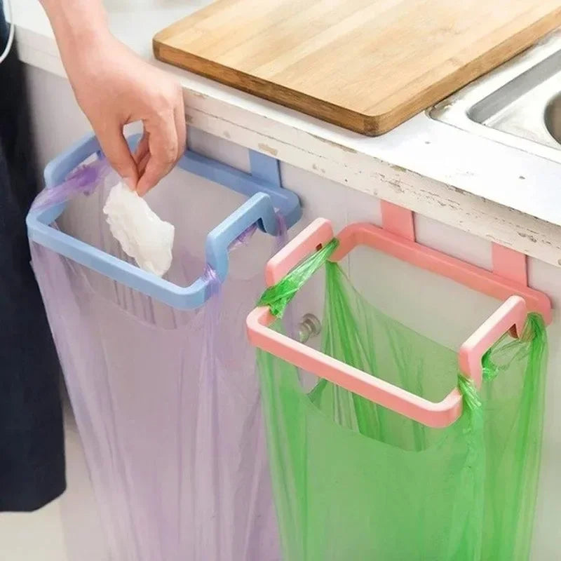 Garbage Hanging Bag Kitchen Trash Storage Rack Bag Hook Scouring Pad Dry Shelf Holder Kitchen Organizer Dish Rack