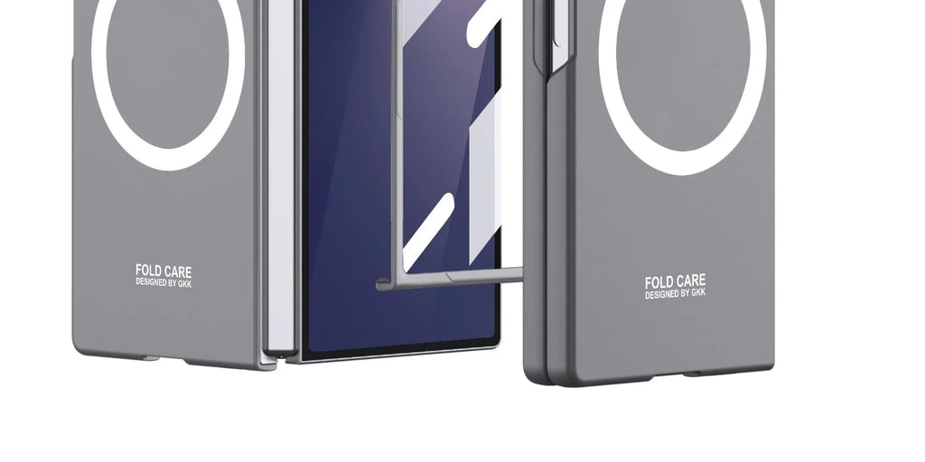 Magnetic Wireless Charging Phone Case For Samsung Galaxy Z Fold 7 6 5 Ultra-thin With Glass Film Z Fold7 Fold6 Protective Cover