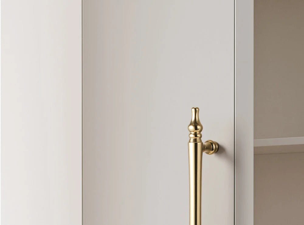 French luxury wardrobe cabinet door handle drawer cabinet Italian single hole creative design Golden European style handle
