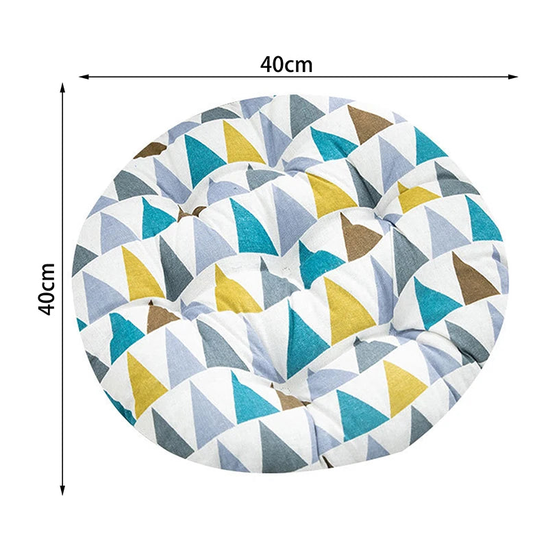Coarse Cloth Round Style Cotton And Linen Style Seat Cushion Home Circular Cushion Japanese Style Futon Cushion Decoration