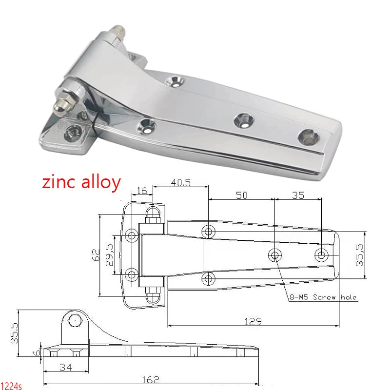 Convex Oven Cold Storage Steam Box Door Hinge Seafood Cabinet Cookware Fitting Refrigerator Industrial Kitchen Hardware Part