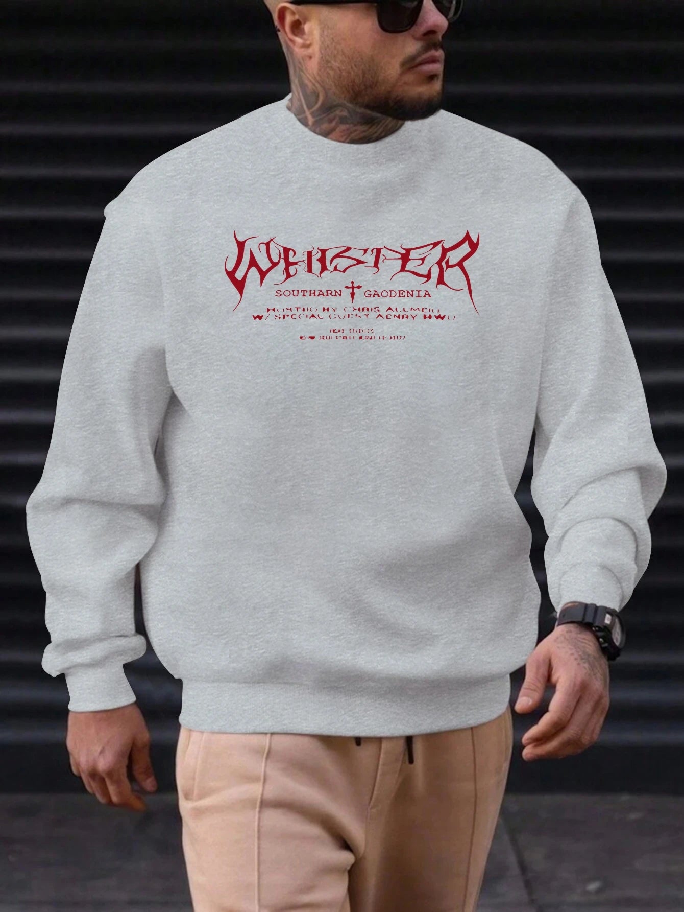 Men's Southarn Pattern Print Hoodie round Neck Casual Comfortable High Quality Fashion Autumn Daily Wear Street Style