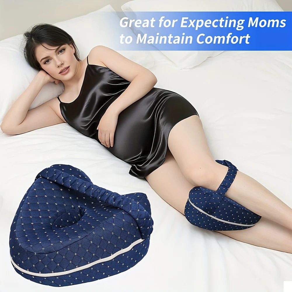 Memory Foam Leg Knee Foam Support Pillow Side Sleeper Sciatica Orthopedic Sciatica Back Hip Relief Pillow For Bed Sofa