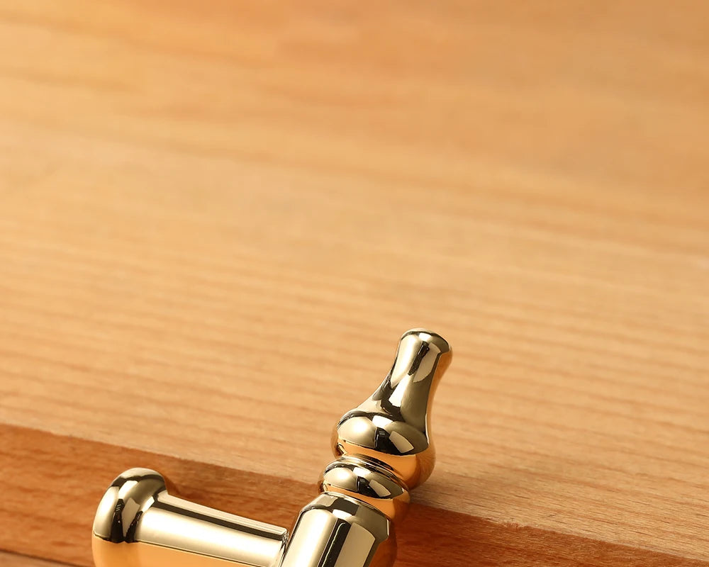French luxury wardrobe cabinet door handle drawer cabinet Italian single hole creative design Golden European style handle