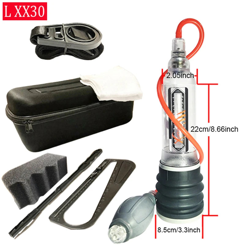 Male Vacuum Pump For Men Hydrotherapy Penis Pump Penis Enlarger Penis Enlargement Pump Cock Extender Dick Trainer Glans Sex Toys
