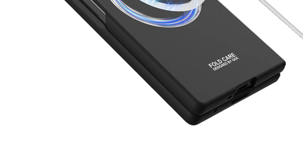 Magnetic Wireless Charging Phone Case For Samsung Galaxy Z Fold 7 6 5 Ultra-thin With Glass Film Z Fold7 Fold6 Protective Cover