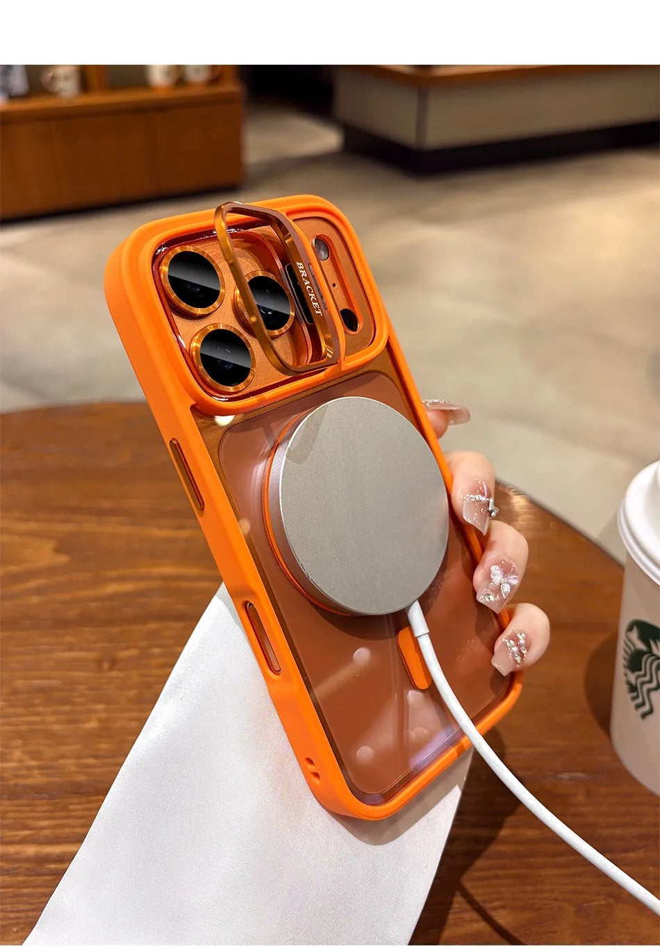 For iPhone Air 17 ProMax Wrist Strap Lanyard Camera Bracket Magsafe Case for iPhone 17 15 16 12 11 13 14 Pro Max Plus Cover