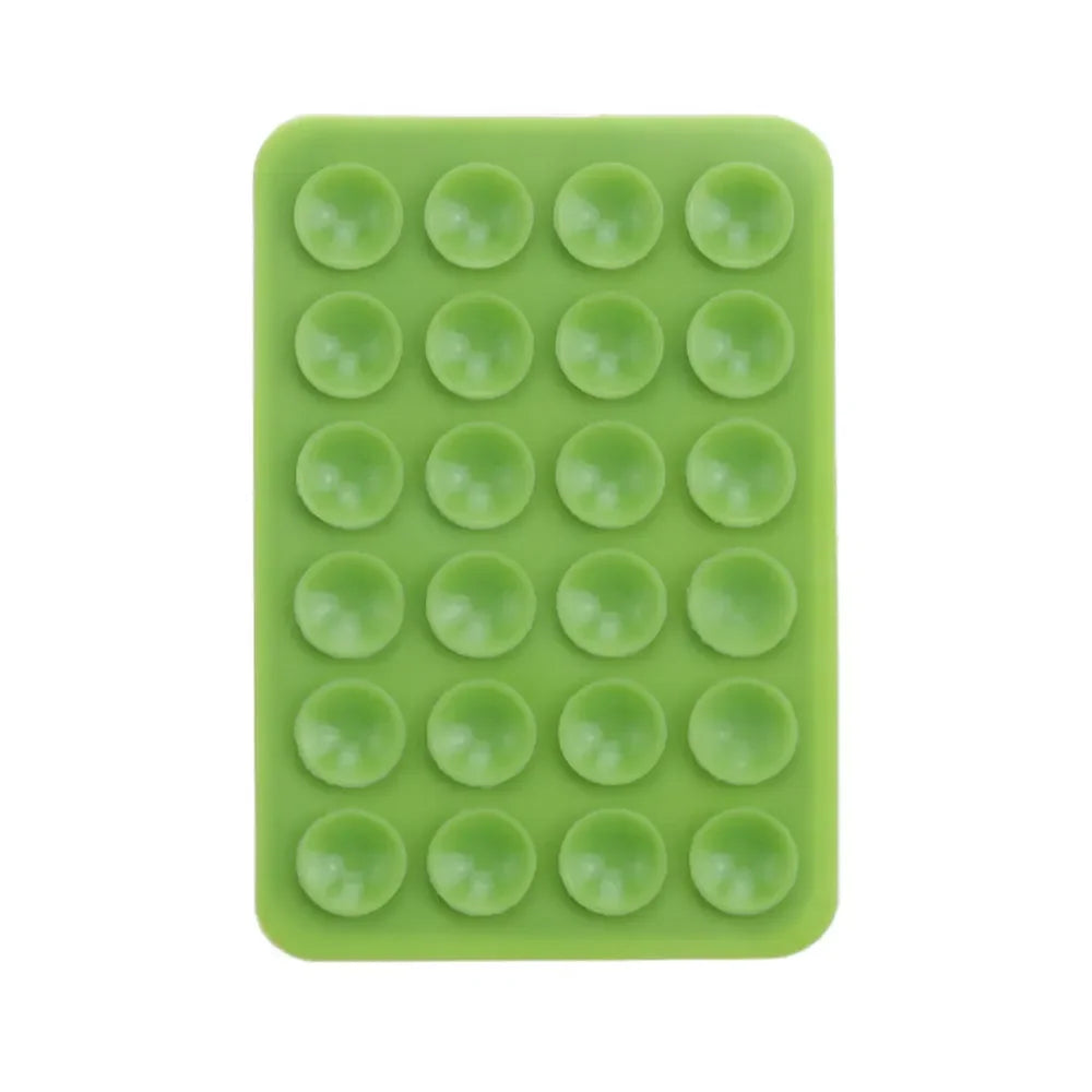 Multifunctional Silicone Suction Pad Phone Fixture Suction Cup Backed Adhesive Rubber Sucker Pad Fixed Pad 24Square Suction Cups
