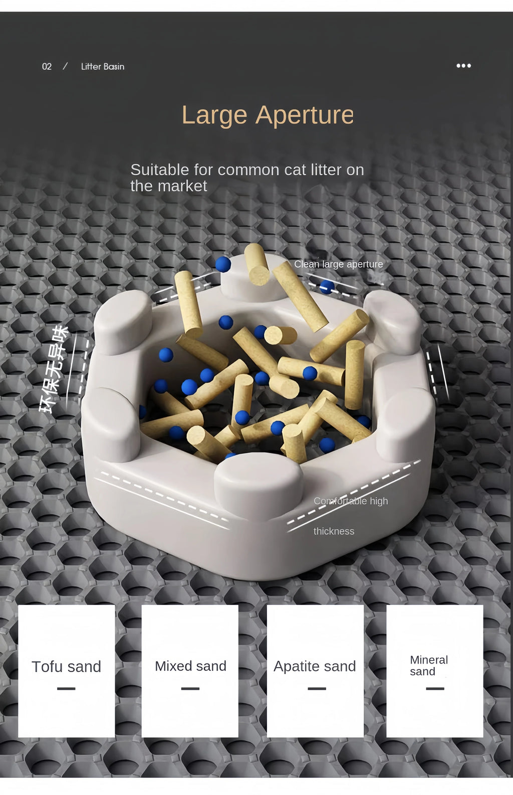 Cat Litter Mat Waterproof Double Layer Pet Litter Box Mat Pet Toilet Cat Mat Nonslip Sand Cat Washable Mat Pet Clean