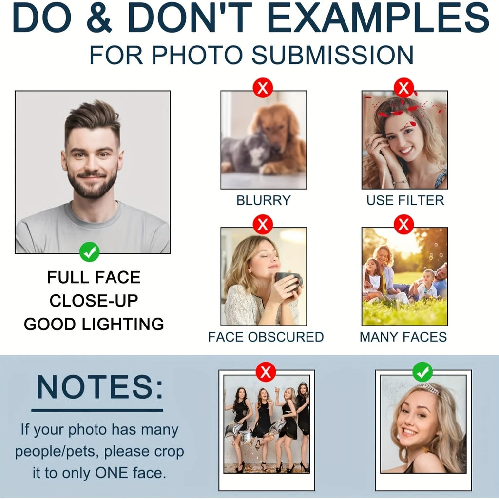 Customized face portrait home throw pillows, DIY double-sided printed cushions, whimsical and fun gifts