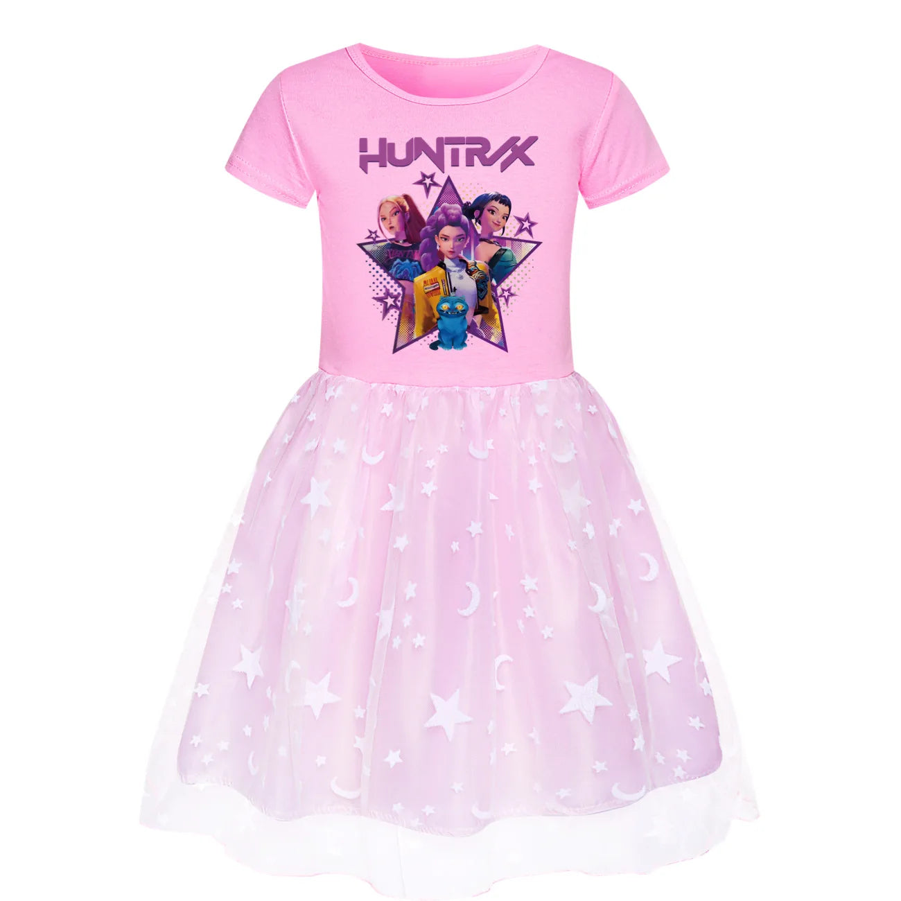 KPop Demon Hunters Dress Kid's Casual Summer Clothes Cute Baby Girls Princess  Dresses Party Cosplay Costume Dress Vestidos Gift