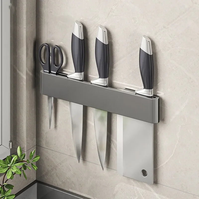 Wall-mounted Knife Organizer Kitchen Multifunctional Shelf Household Kitchen Knife Knife Storage Kitchen Storage Accessories